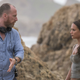 Tomb Raider director Roar Uthaug and Vikander on location.